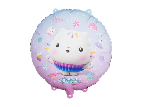 Levně Fóliový balonek dortík Cakey – Gábinin kouzelný domek ve filmu, 45 cm
