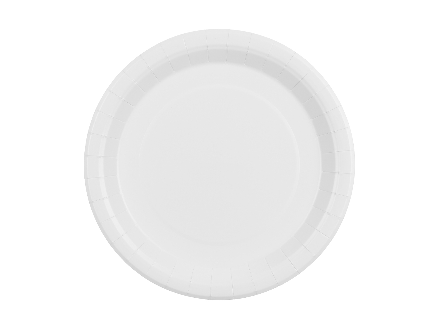 Papírové talíře bílé 23 cm – 6 ks