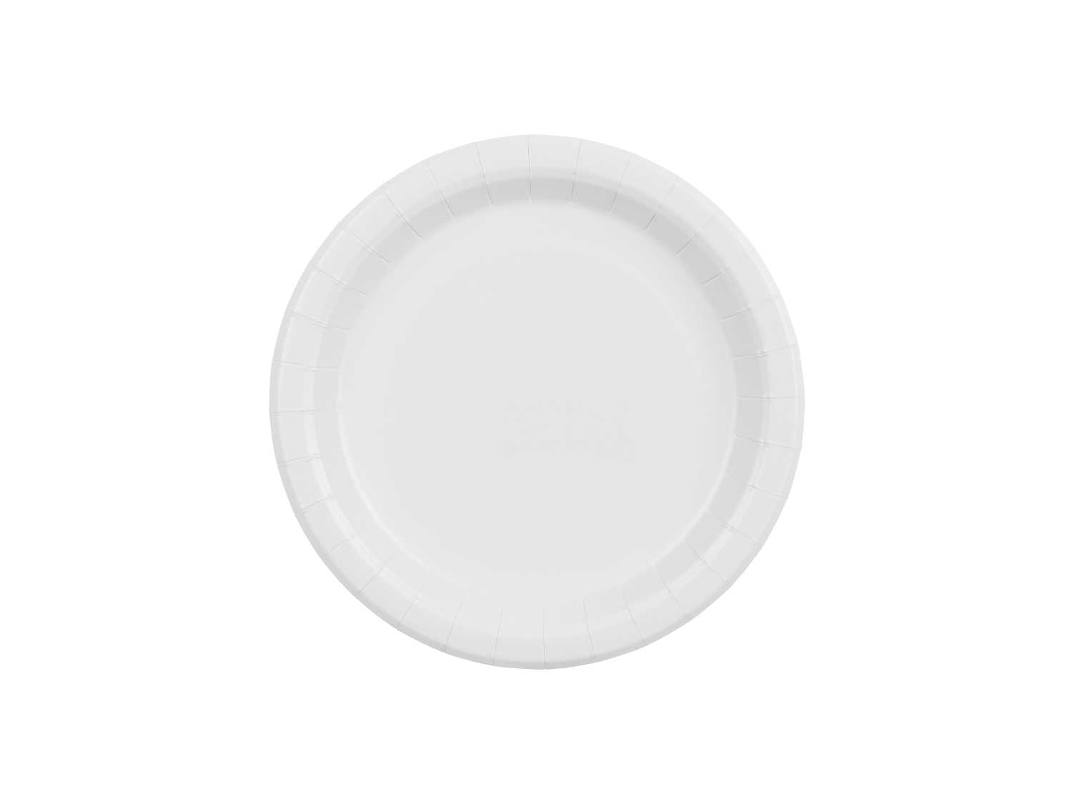 Papírové talíře bílé 18 cm – 6 ks