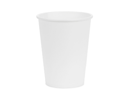 Bílé papírové kelímky o objemu 250 ml – balení 6 ks
