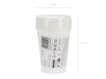 Obrázek Papírové kelímky bílé 250 ml – 6 ks