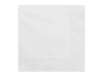 Bílé papírové ubrousky 33 × 33 cm – balení 20 ks