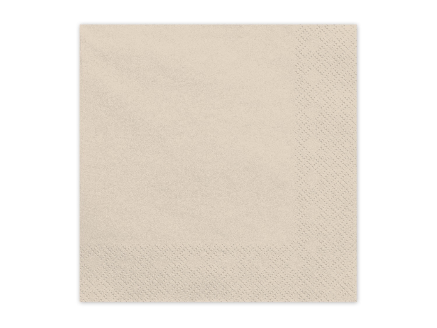 Papírové ubrousky béžové 33 × 33 cm – 20 ks
