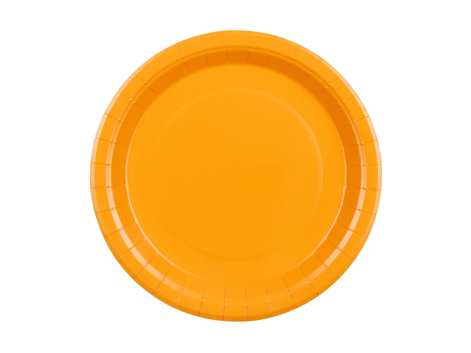 Papírové talíře oranžové 23 cm – 6 ks