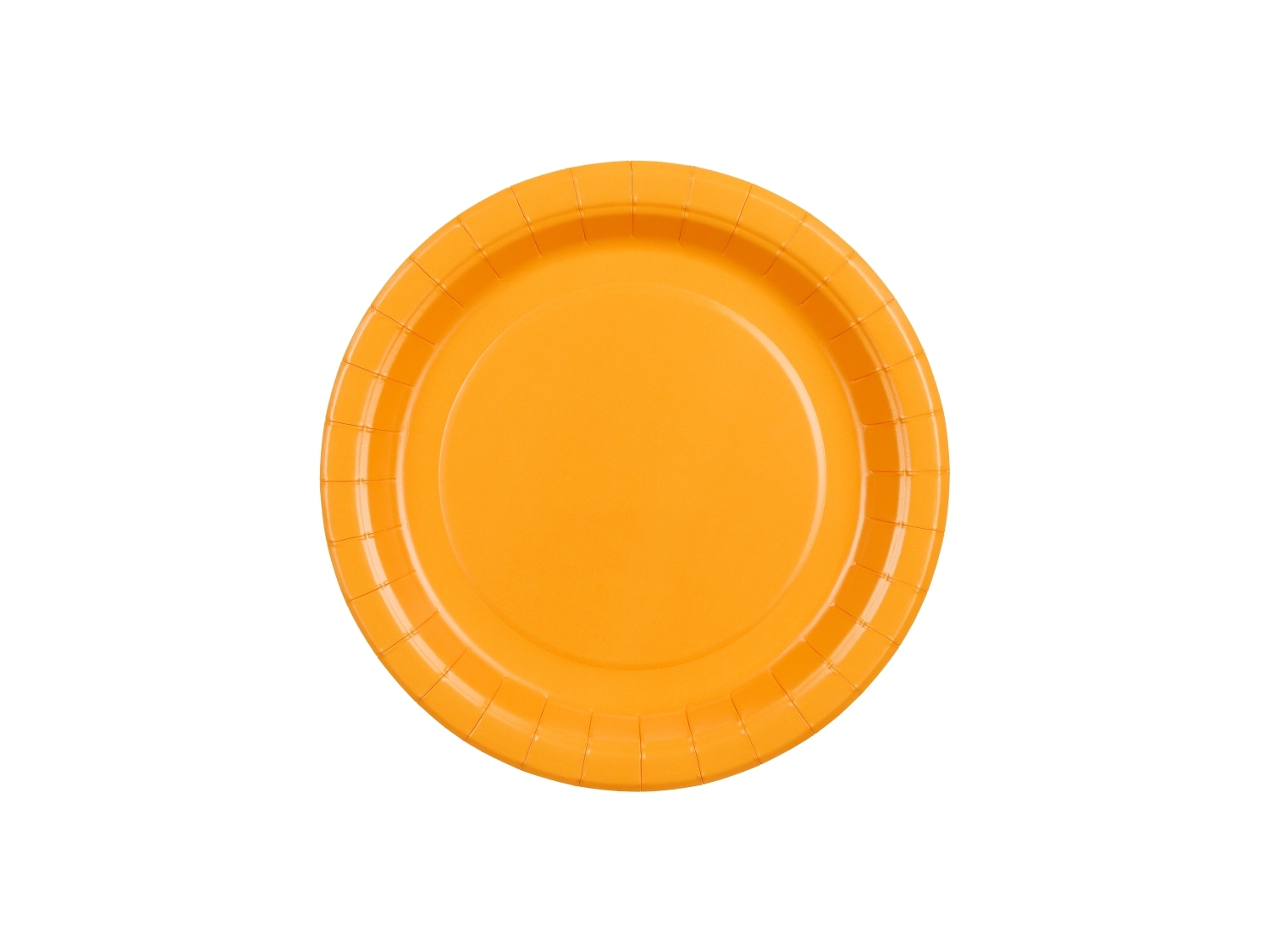 Papírové talíře oranžové 18 cm – 6 ks