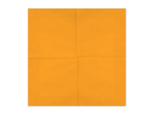 Levně Papírové ubrousky oranžové 33 × 33 cm – 20 ks