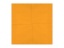 Papírové ubrousky oranžové 33 × 33 cm, dvouvrstvé, balení 20 ks