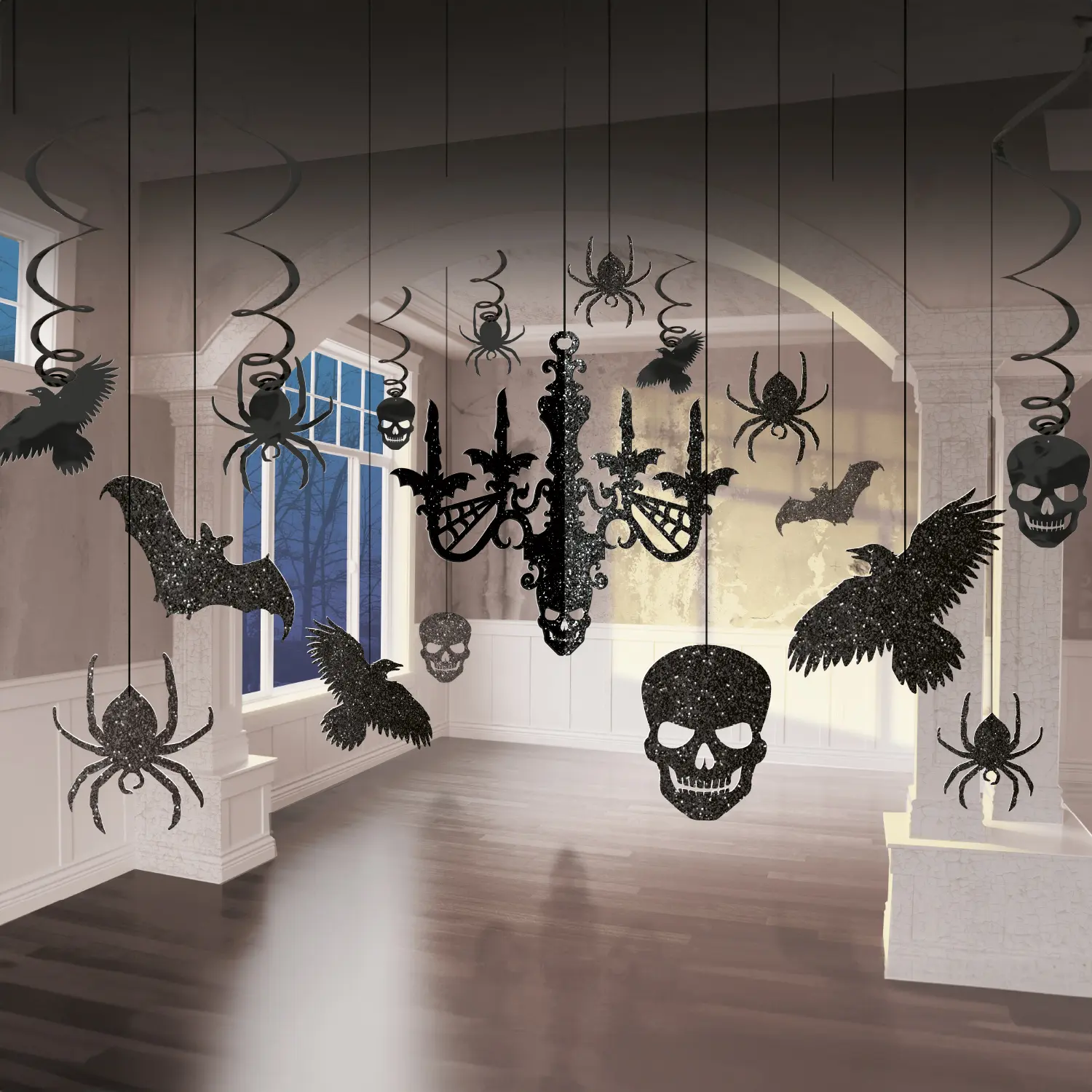 Dekorační halloweenská sada 17 ks