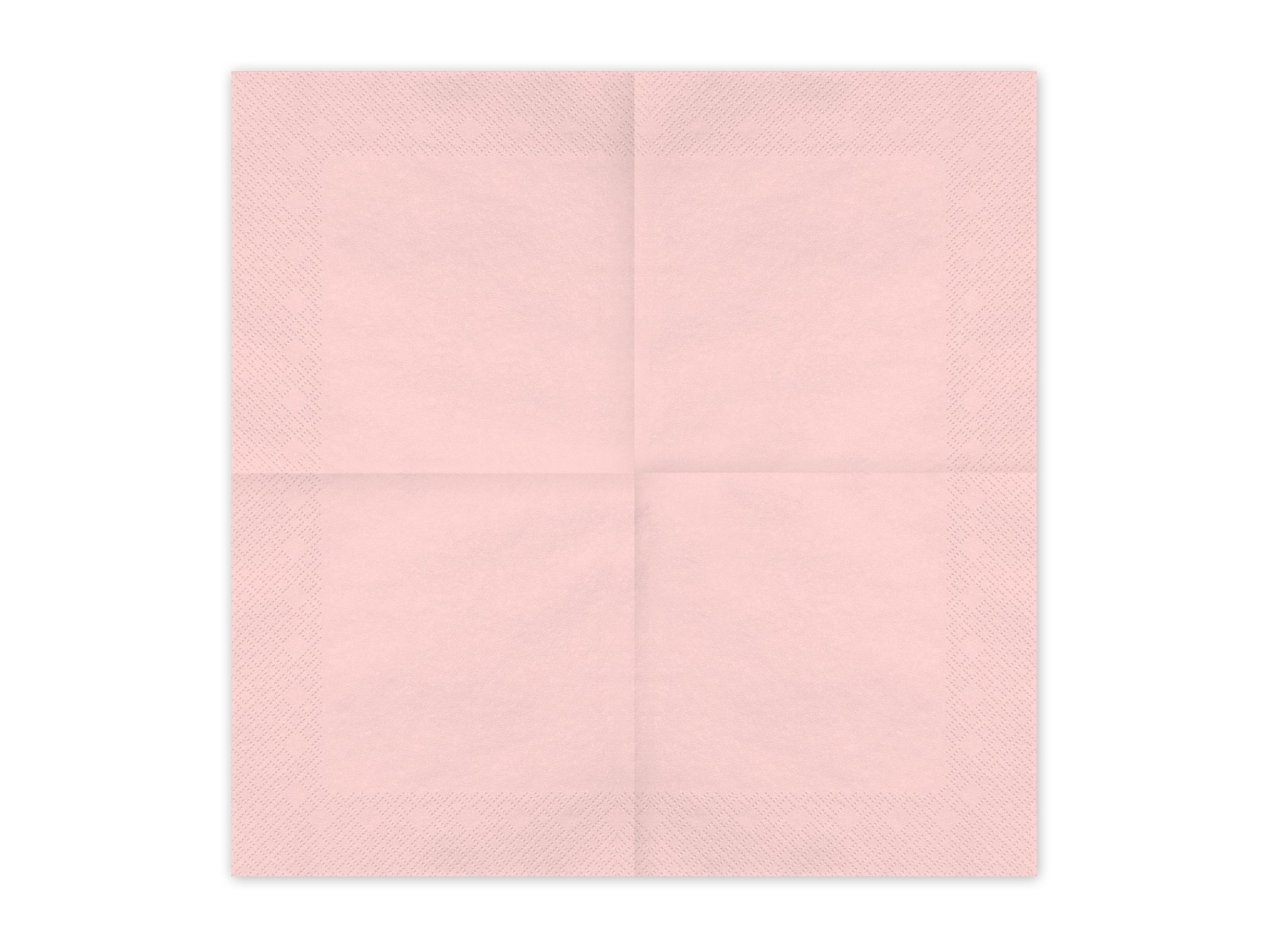 Papírové ubrousky světle růžové 33 × 33 cm – 20 ks