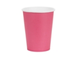 Tmavě růžové papírové kelímky o objemu 250 ml – balení 6 ks