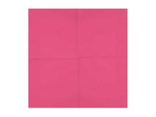 Levně Papírové ubrousky tmavě růžové 33 × 33 cm – 20 ks