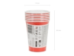 Obrázok z Papierové tégliky červené 250 ml – 6 ks