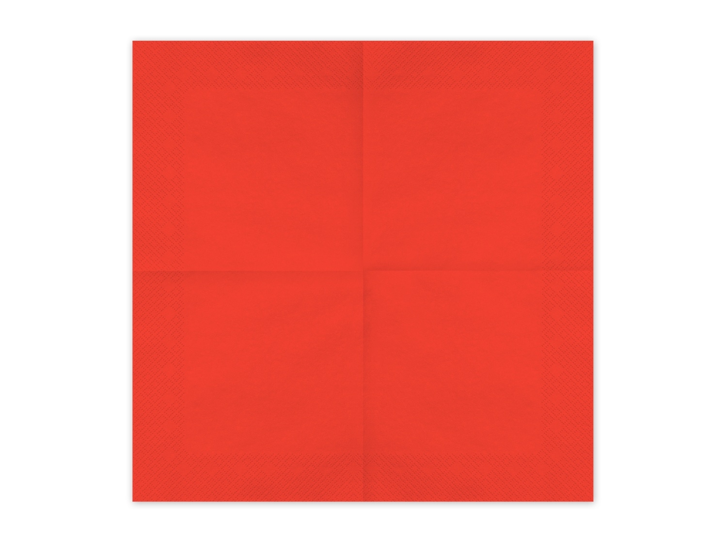Papírové ubrousky červené 33 × 33 cm – 20 ks