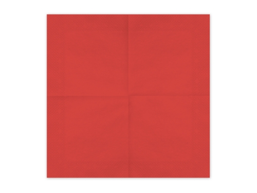 Papírové ubrousky tmavě červené 33 × 33 cm – 20 ks