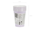 Obrázok z Papierové kelímky levanduľové 250 ml – 6 ks