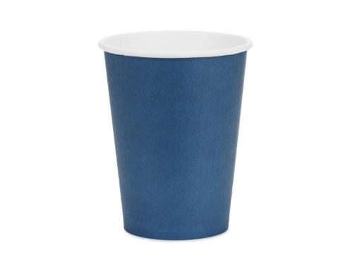 Papírové kelímky tmavě modré 250 ml – 6 ks