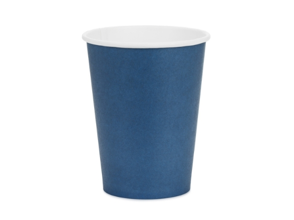 Papírové kelímky tmavě modré 250 ml – 6 ks