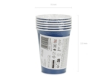 Obrázok z Papierové tégliky tmavo modré 250 ml – 6 ks