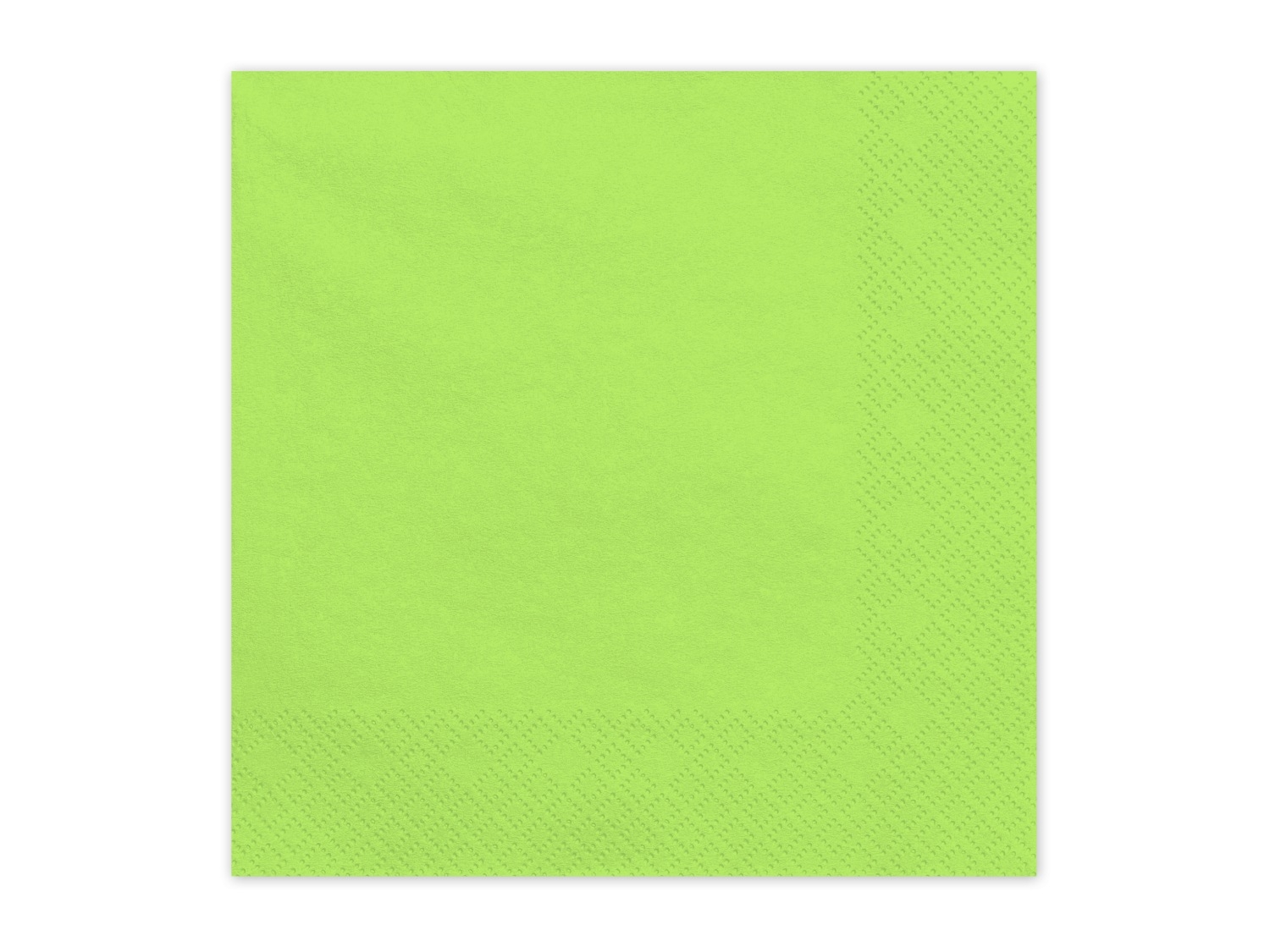Levně Papírové ubrousky světle zelené 33 × 33 cm – 20 ks
