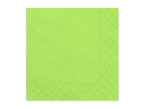 Levně Papírové ubrousky světle zelené 33 × 33 cm – 20 ks