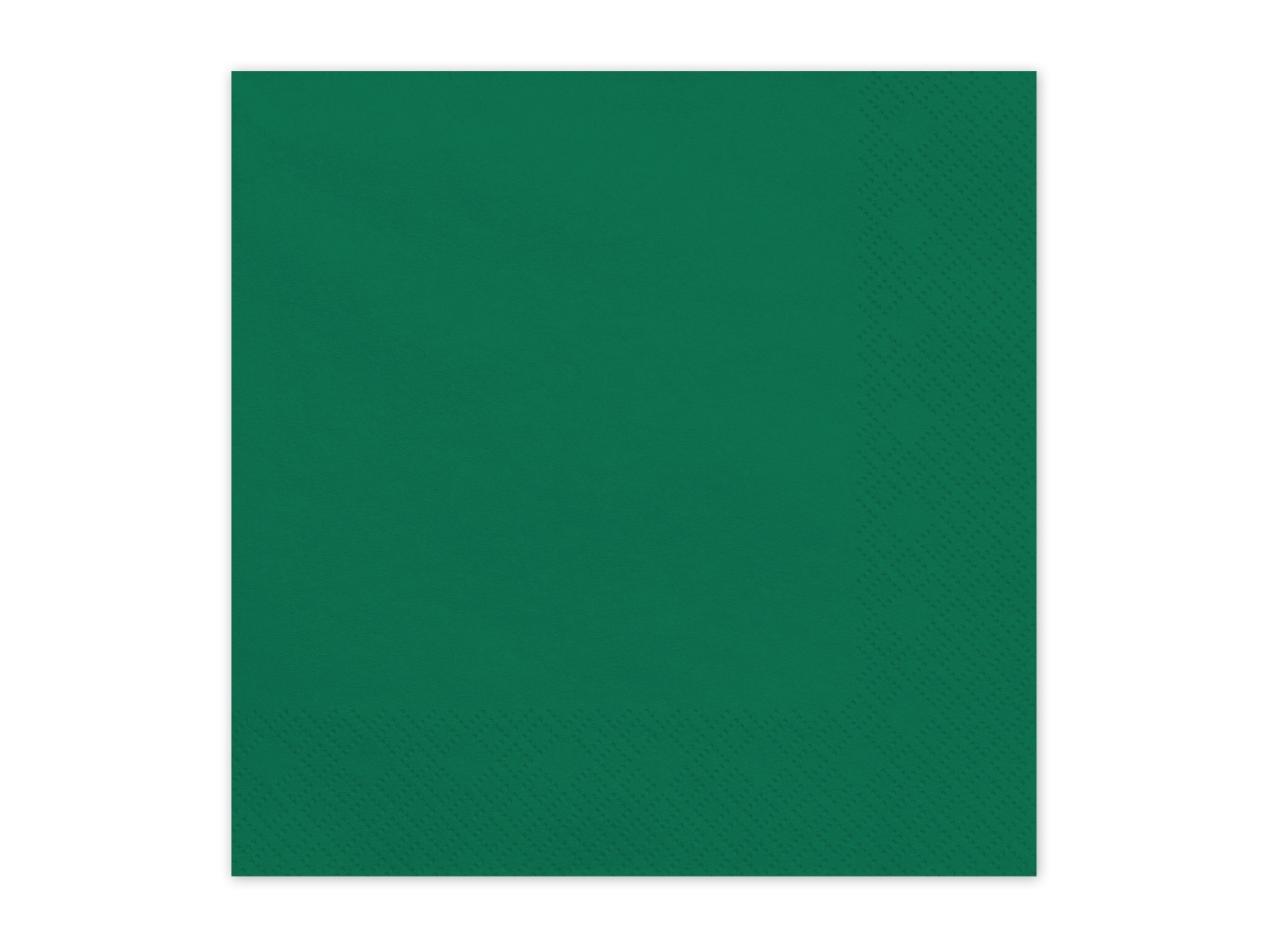Levně Papírové ubrousky tmavě zelené 33 × 33 cm – 20 ks