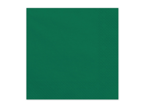 Levně Papírové ubrousky tmavě zelené 33 × 33 cm – 20 ks