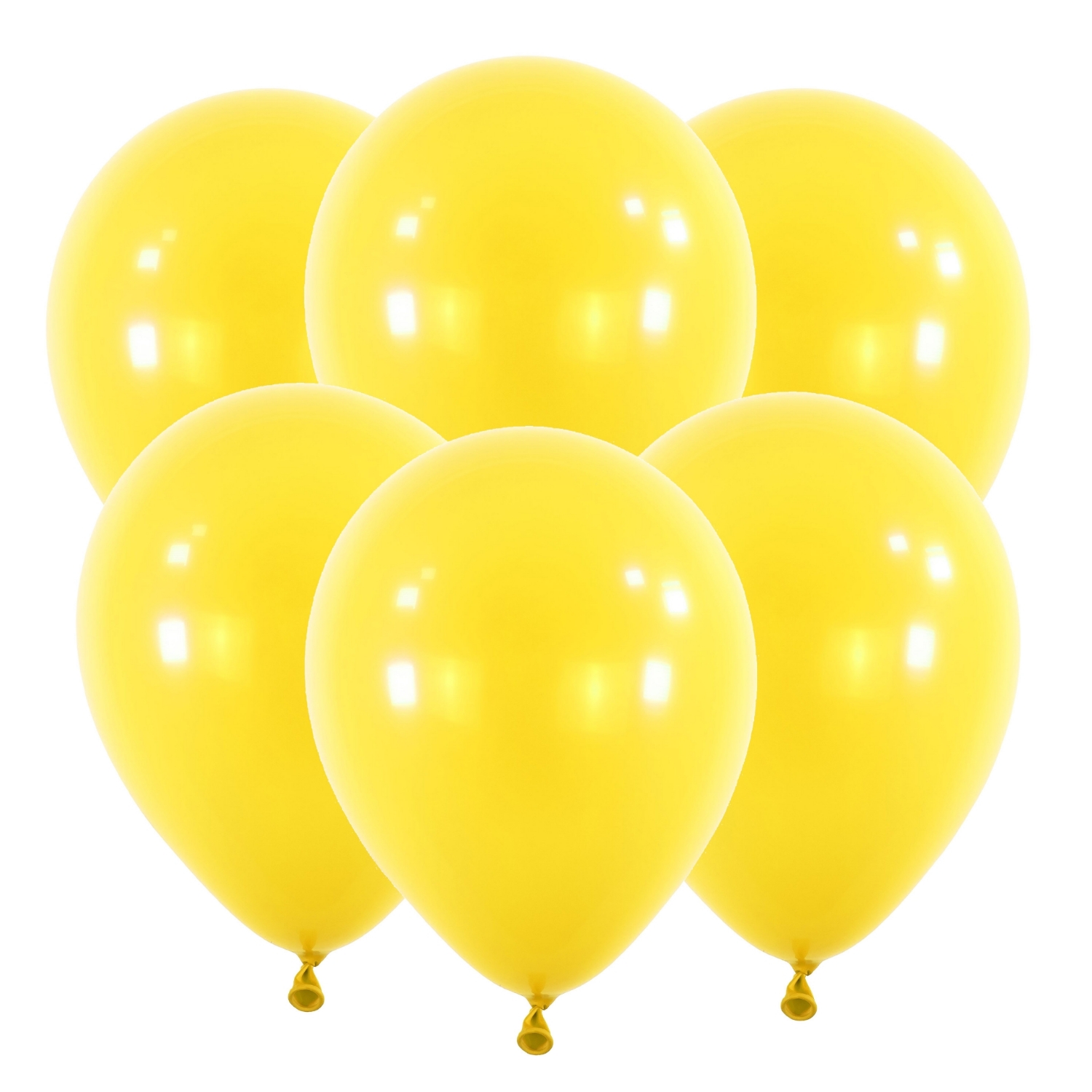 Levně Latexové balonky 30 cm - žluté, 6 ks