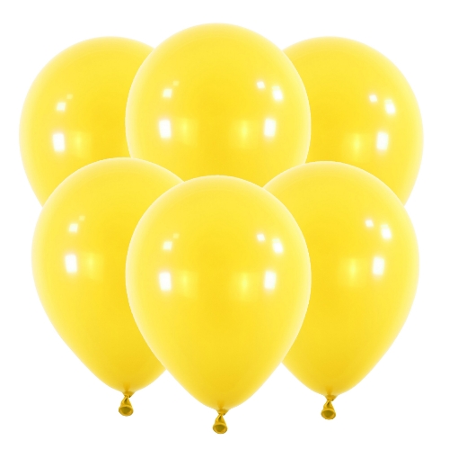 Latexové balonky 30 cm - žluté, 6 ks