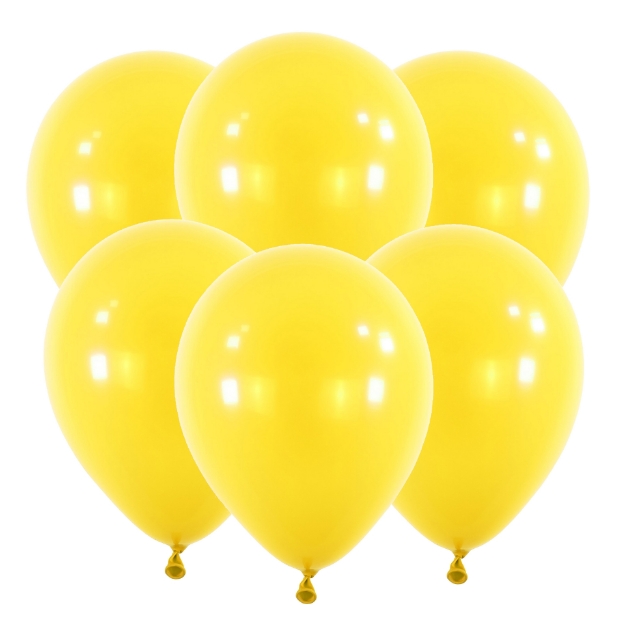 Obrázok z Latexové balóniky 30 cm - žlté, 6 ks