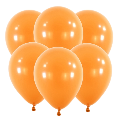 Latexové balonky 30 cm - oranžové, 6 ks