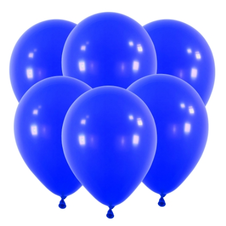 Latexové balonky v modré barvě o průměru 30 cm