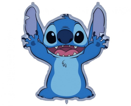 Fóliový balonek Stitch 76 × 88 cm s motivem Disney postavičky Lilo a Stitch