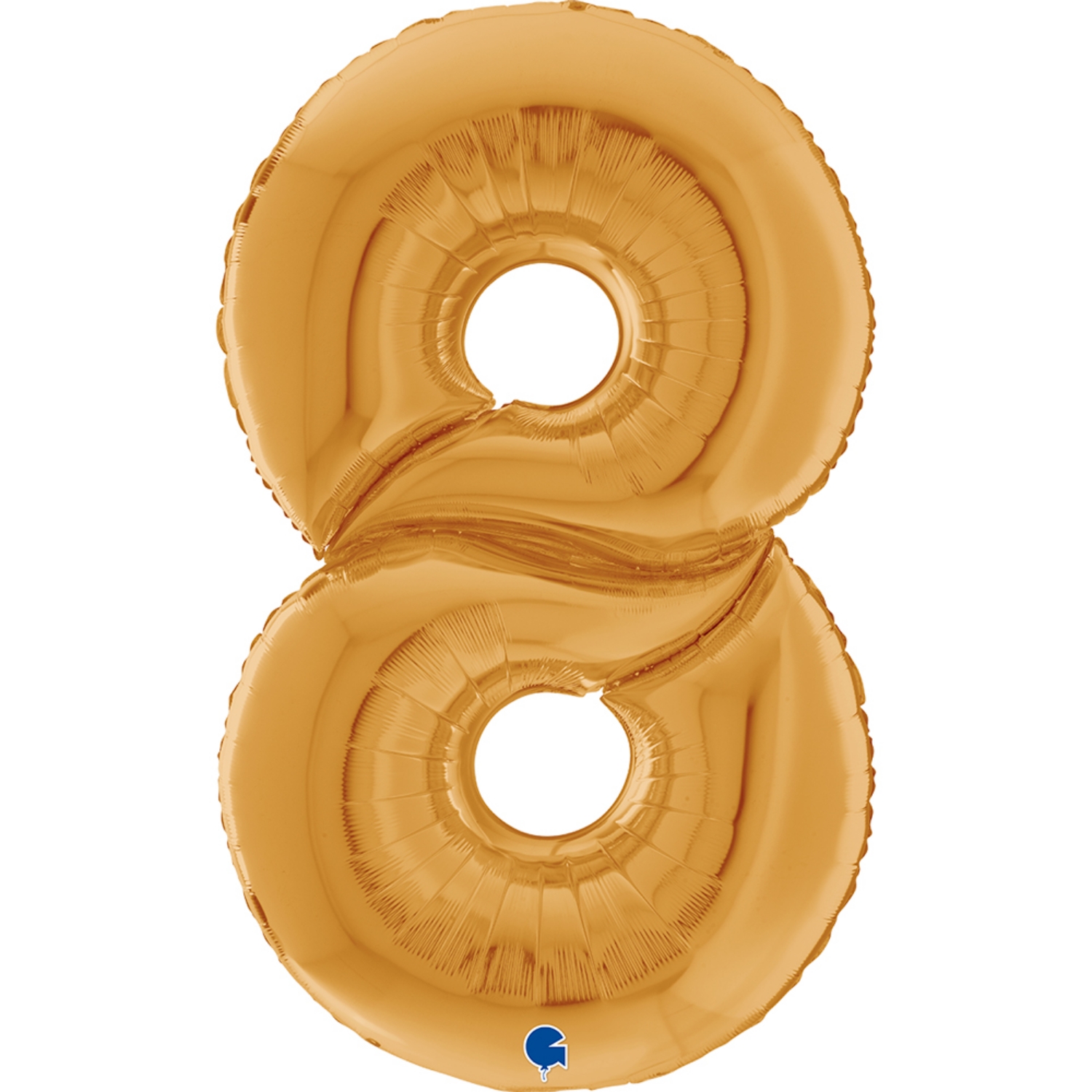 Foliová číslice zlatá 8 - 163 cm