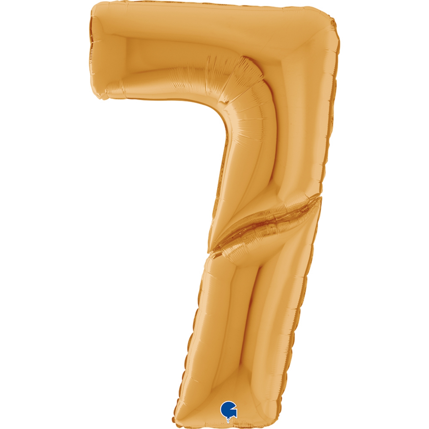 Foliová číslice zlatá 7 - 163 cm