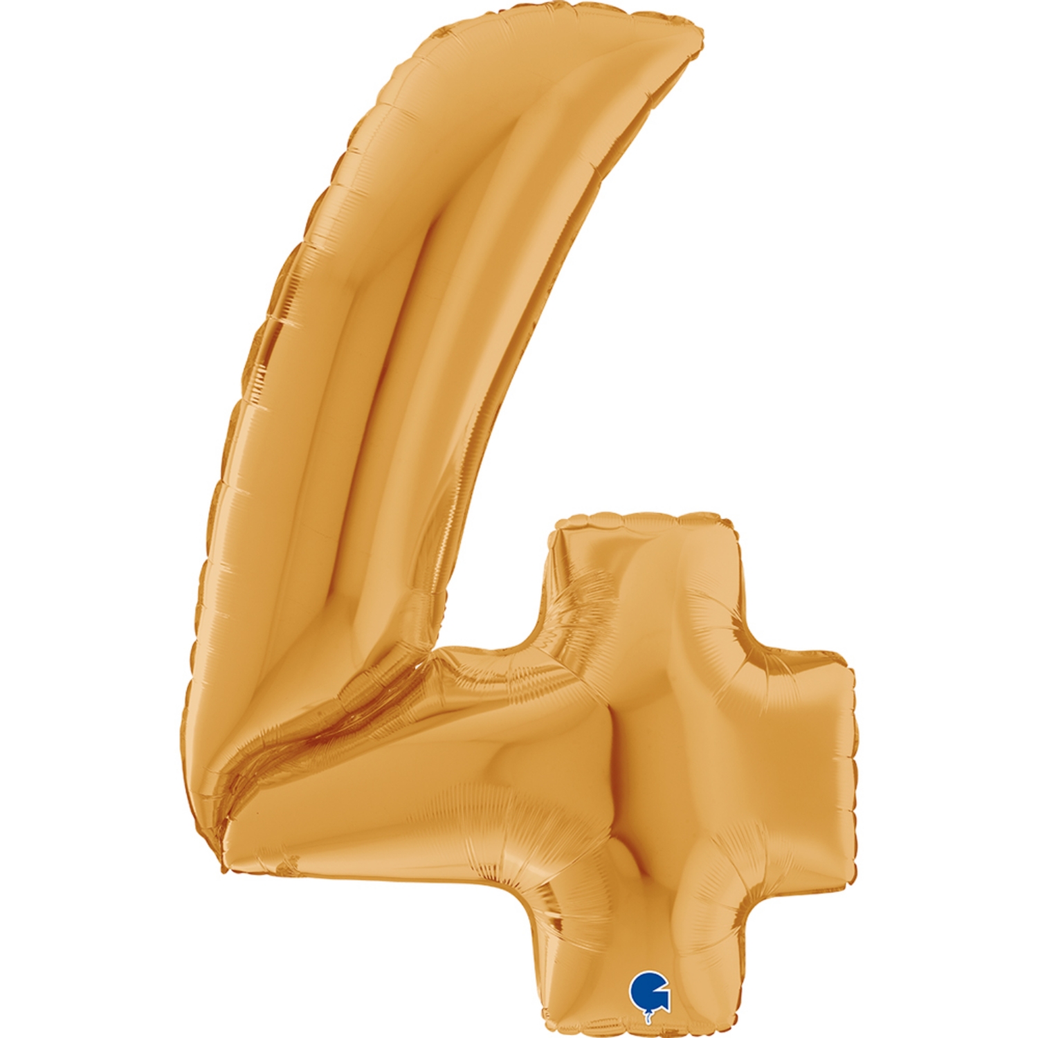 Foliová číslice zlatá 4 - 163 cm