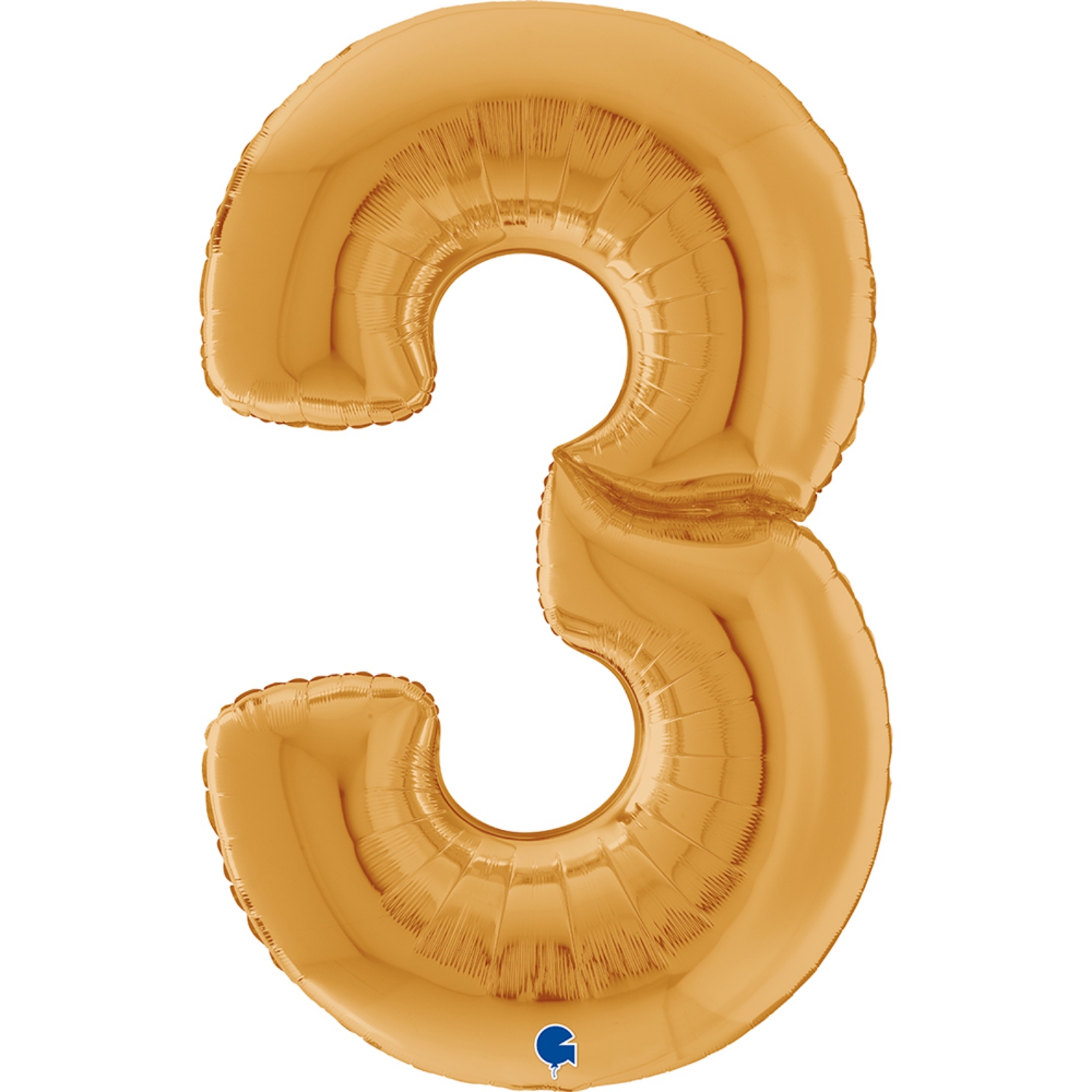 Foliová číslice zlatá 3 - 163 cm