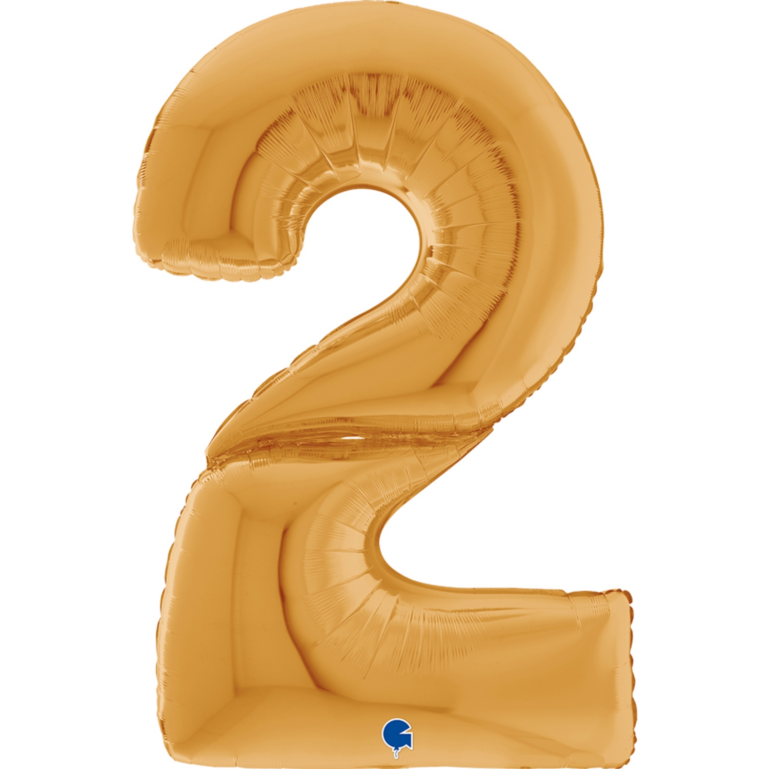 Foliová číslice zlatá 2 - 163 cm