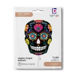 Obrázek Fóliový balonek Sugar Skull Mighty Black – 66 cm
