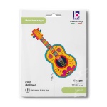 Obrázok z Fóliový balónik Pestrofarebná gitara – Festive Guitar 97 cm