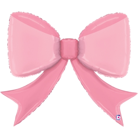 Fóliový balonek Růžová mašle – Pretty Pink Bow 90×73 cm, elegantní dekorace pro svatbu, narozeniny i baby shower
