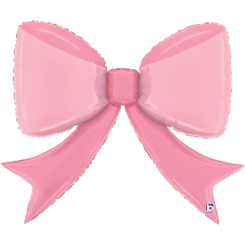 Levně Fóliový balonek Růžová mašle – Pretty Pink Bow 90×73 cm