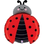 Fóliový balonek Beruška – Lady Bug 59×48 cm, veselá dekorace pro jarní nebo dětskou party