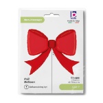 Obrázok z Fóliový balónik Červená mašľa 90×73 cm