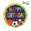 Fóliový balonek Multi-Sports Birthday 35×35 cm s motivem sportovních míčů, ideální na narozeninovou oslavu