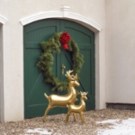 Obrázok z Fóliový balónik stojaci Sob zlatý veľký 110 x 64 cm