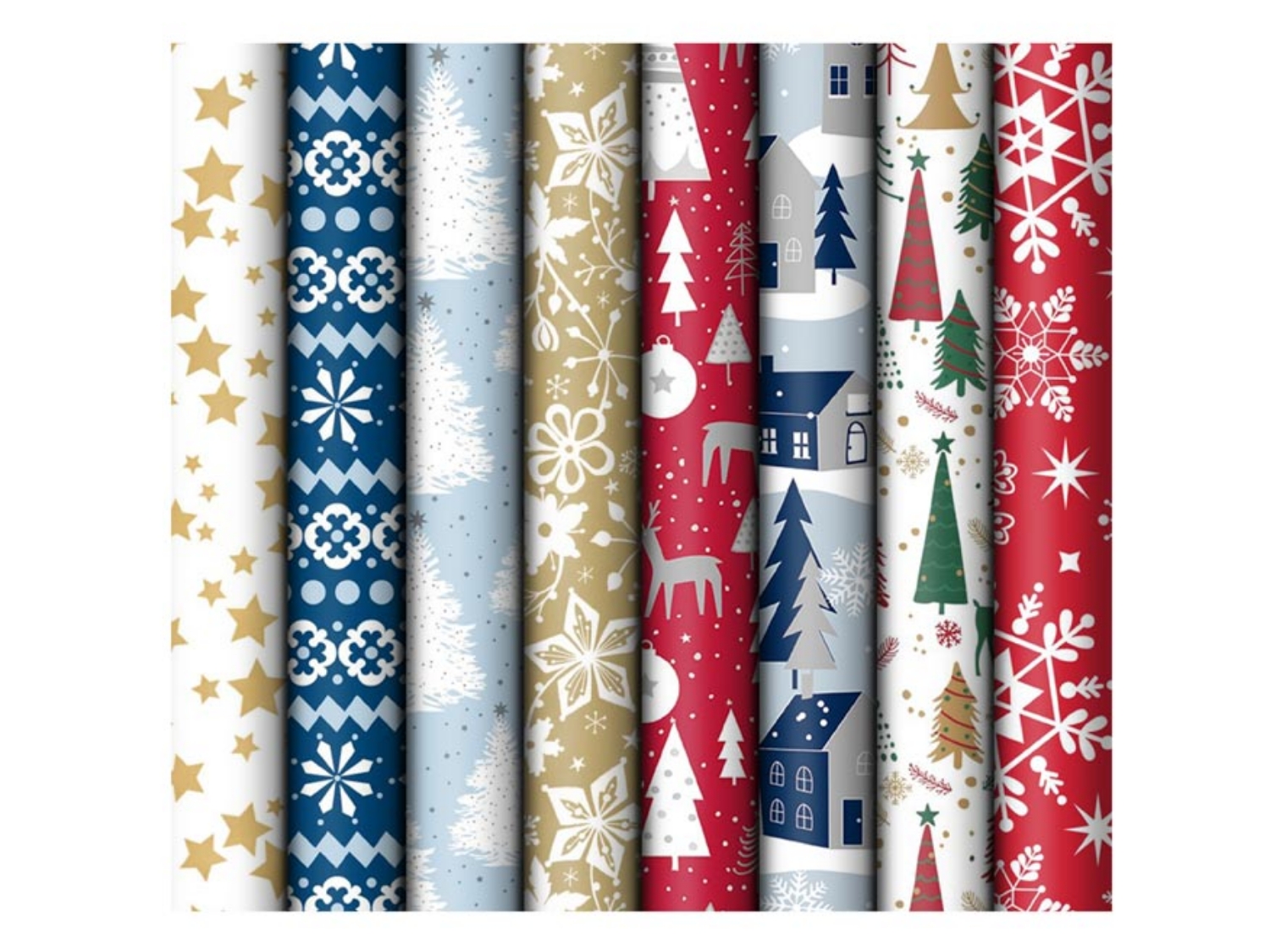 Vánoční balicí papír v roli 2 – mix motivů 10 m