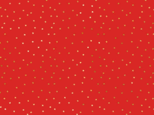 Levně Dárkový balicí papír Hvězdy červený 70×200 cm