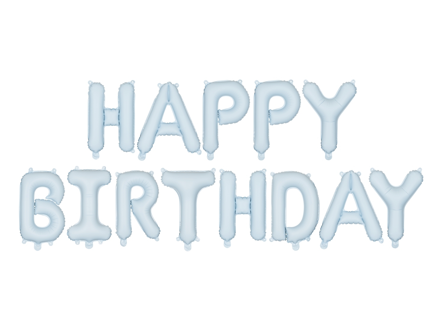 Fóliový nápis Happy Birthday modrý – 340×35 cm