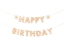 Banner Happy Birthday s kopretinami 200×14,5 cm – produkt