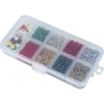 Obrázok z Vianočná sada korálikov na náramky – 1100 ks